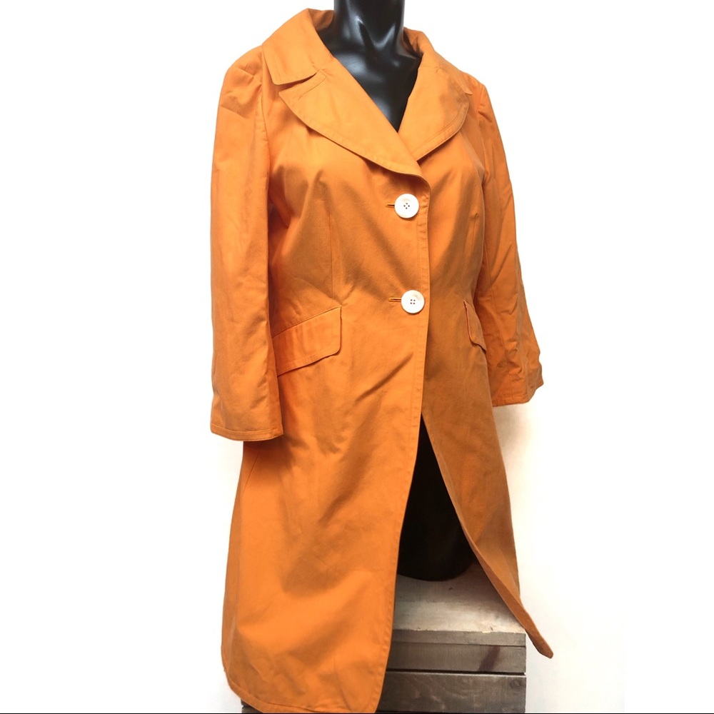 Charles Nolan Gorgeous Orange Long Coat
